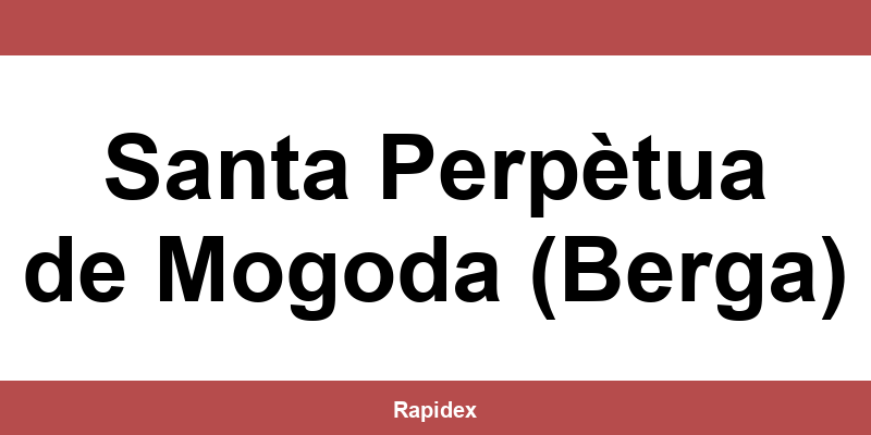 Llame por teléfono a la oficina de CTT Express en Santa Perpètua de Mogoda (Berga)